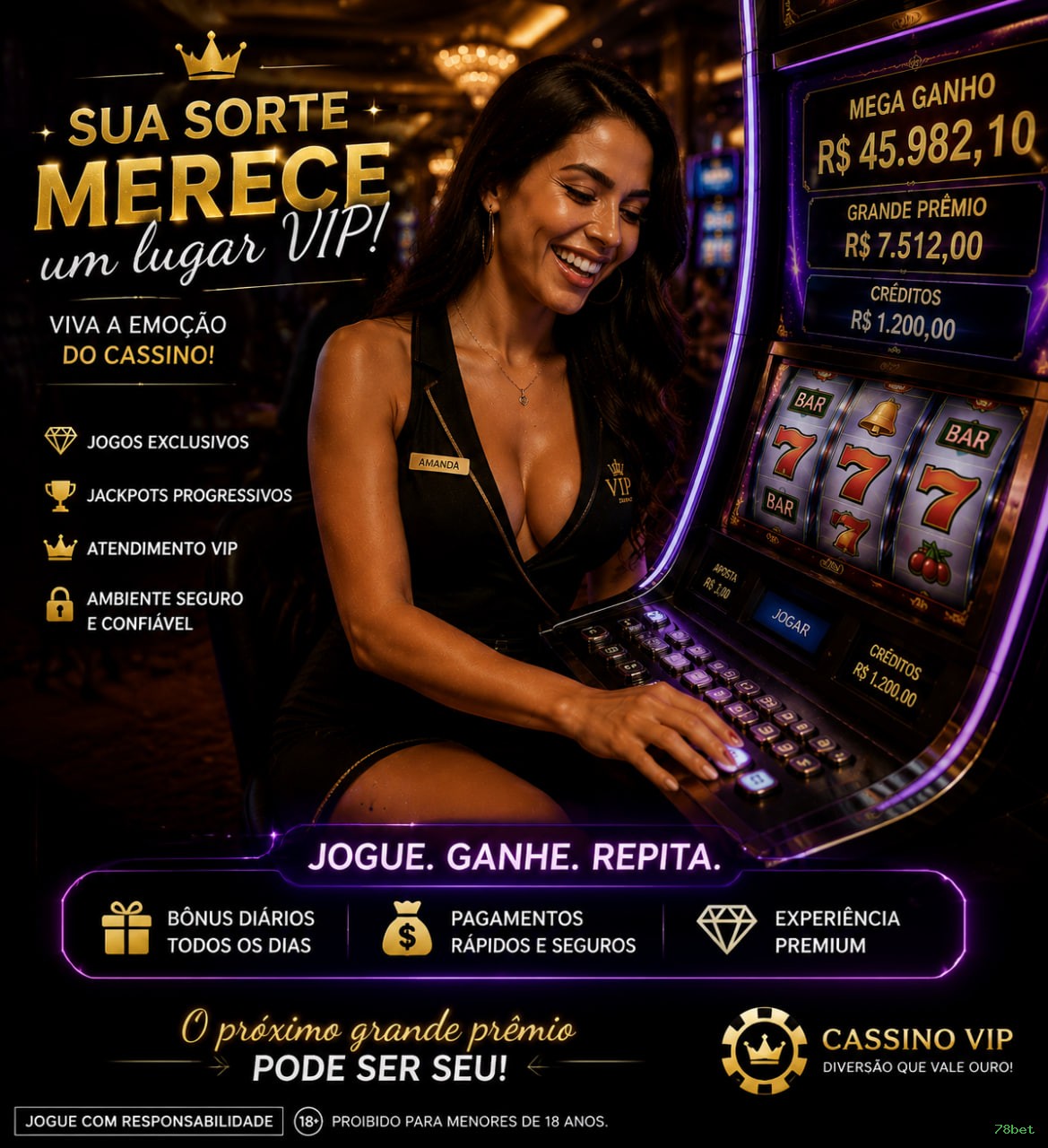 Pagamentos e segurança no app